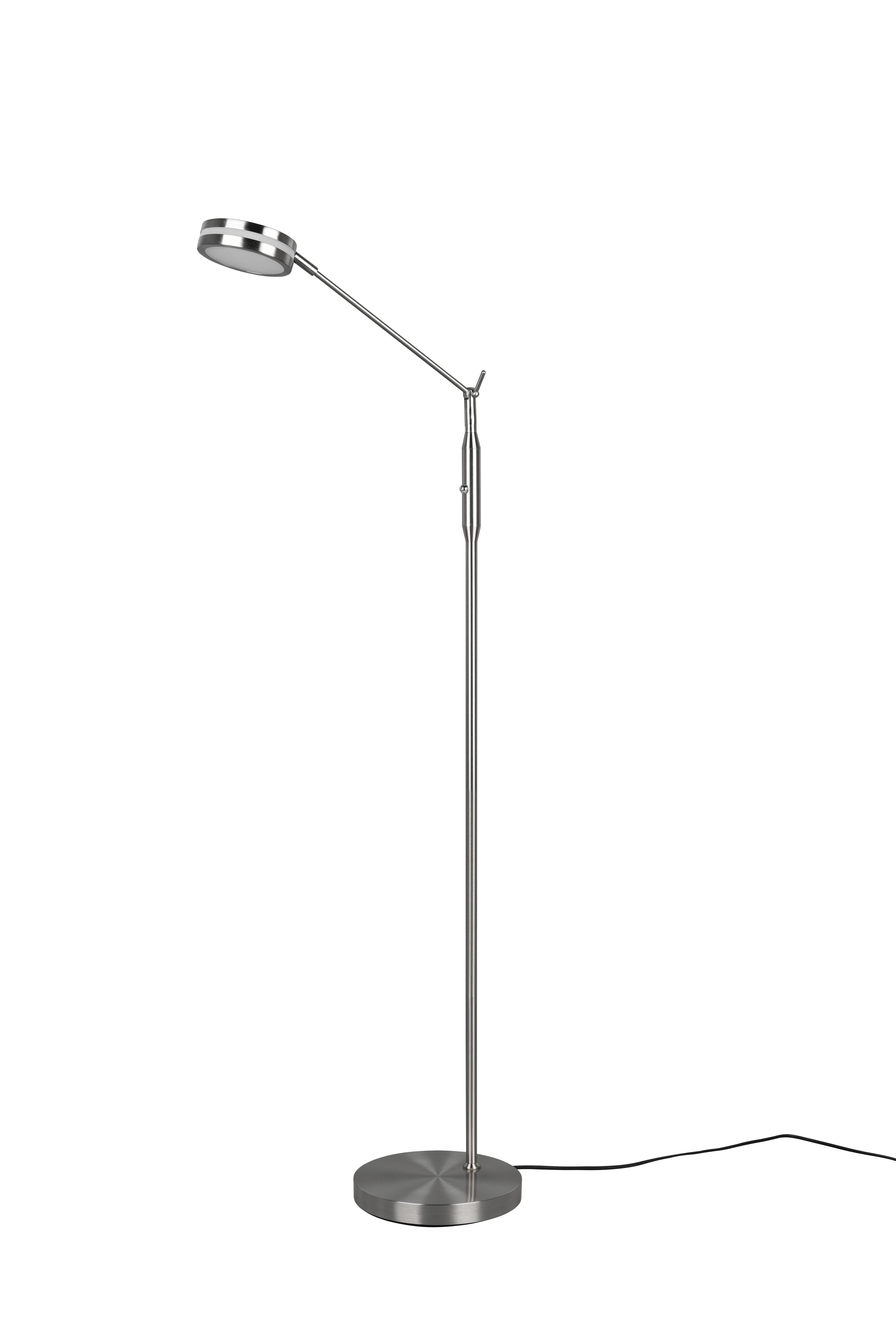 LED-Stehleuchte Franklin Nickelfarben max. 6,5 Watt - Nickelfarben, Basics, Metall (23/133cm) - Trio Leuchten