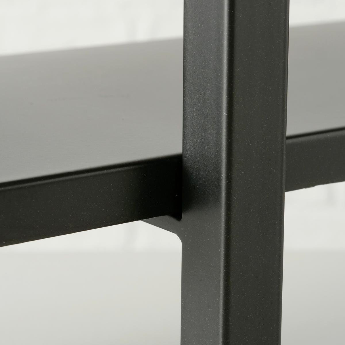 Dekotablett Quanto Aus Eisen In Schwarz - Schwarz, Lifestyle, Metall (50/25/23cm)