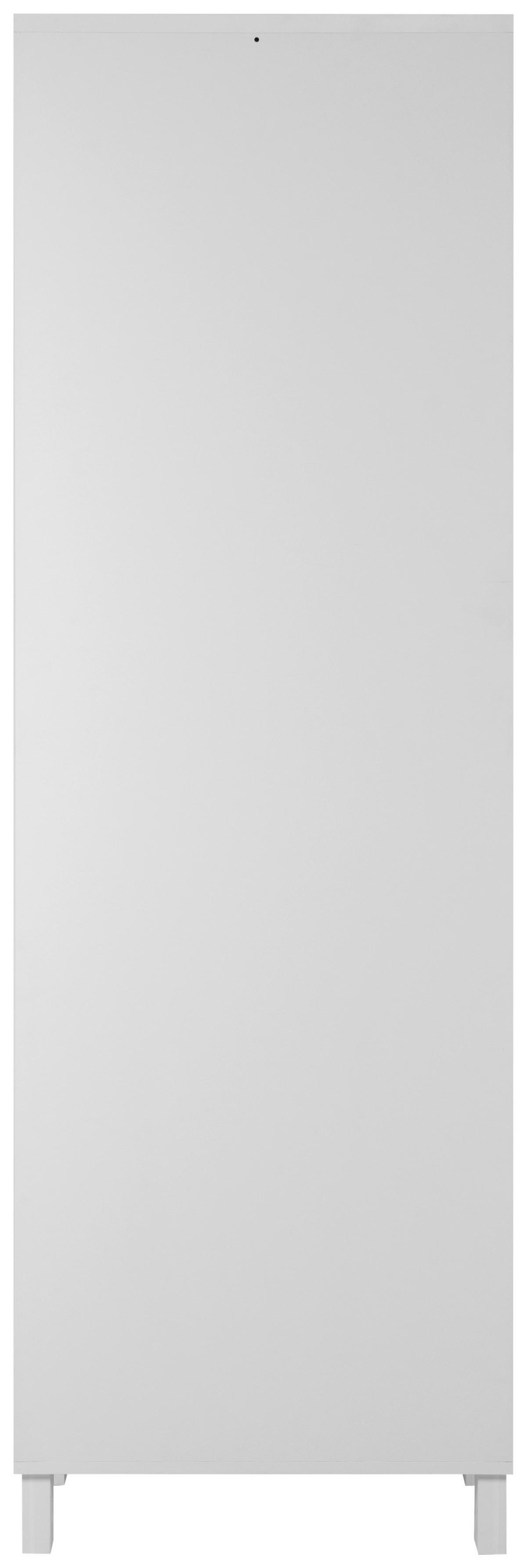 Vitrine Albi Weiss - Weiss, Modern, Glas/Holzwerkstoff (62/189/33cm) - Mömax