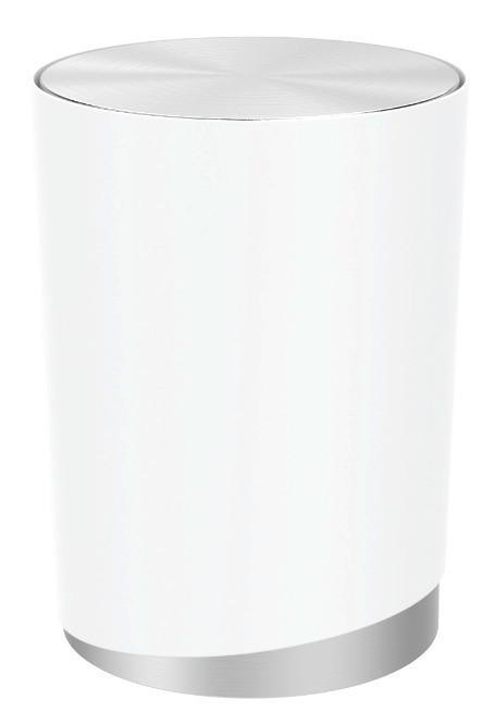 Kosmetikeimer Chris in Weiß - Weiß, MODERN, Kunststoff/Metall (19,05/25,4cm) - Premium Living