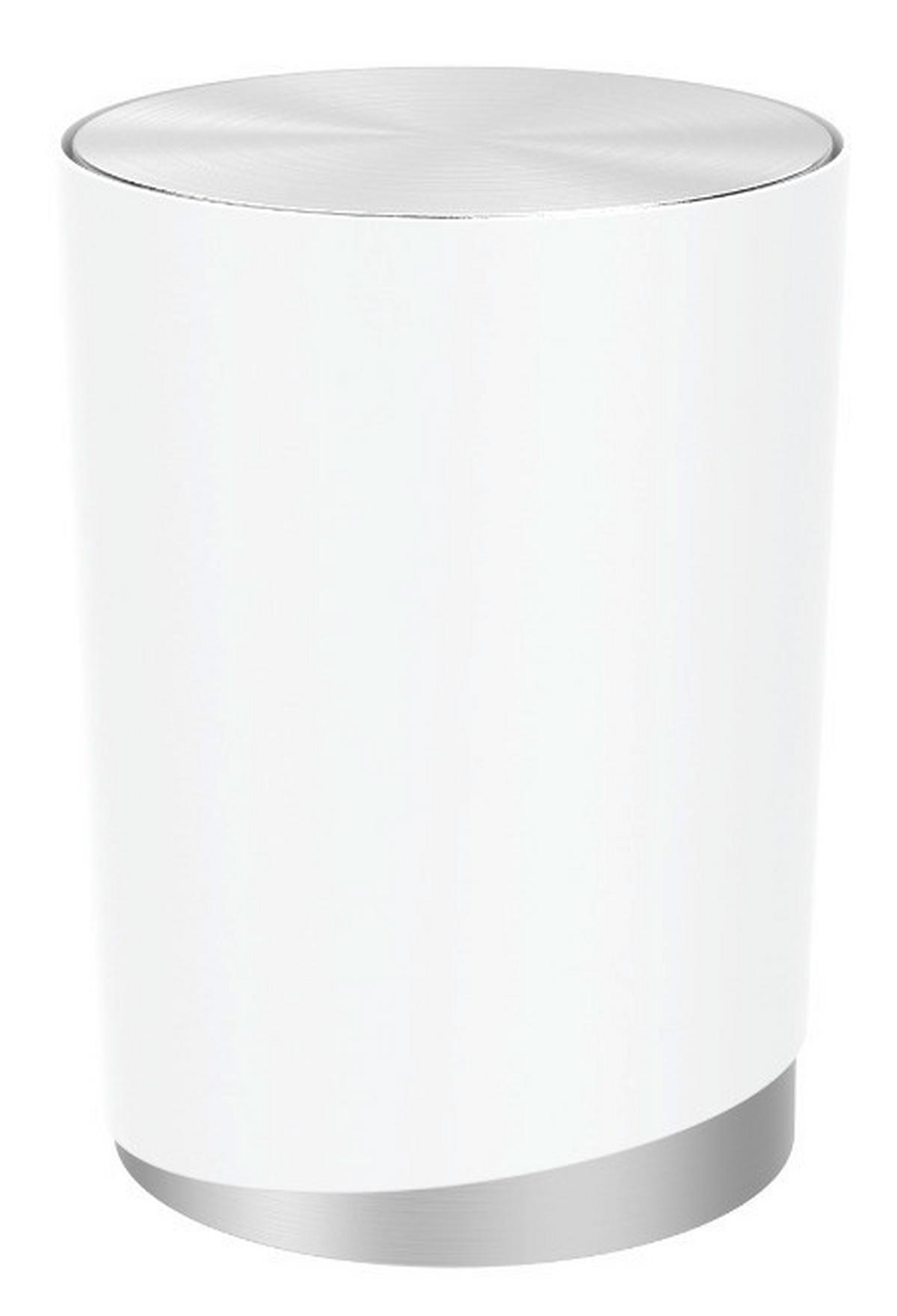 Kosmetikeimer Chris in Weiss - Weiss, Modern, Kunststoff/Metall (19,05/25,4cm) - Premium Living