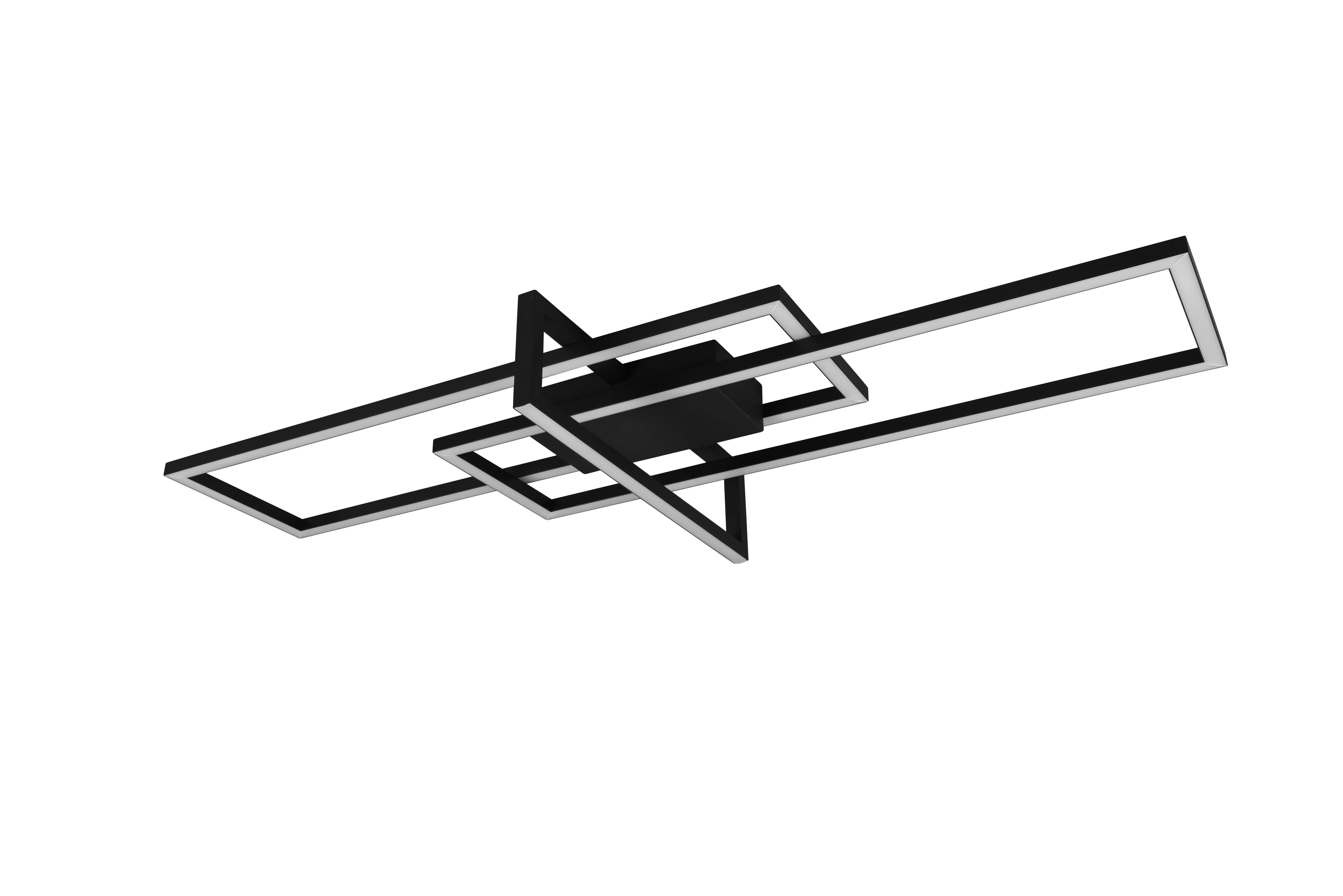 LED-Deckenleuchte Salinas in Schwarz max. 34 Watt - Schwarz, Design, Metall (100/11,5/40cm) - Trio Leuchten