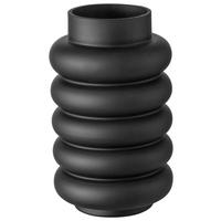 Vase Ribbo II in Schwarz - Schwarz, MODERN, Glas (15/25cm) - Premium Living