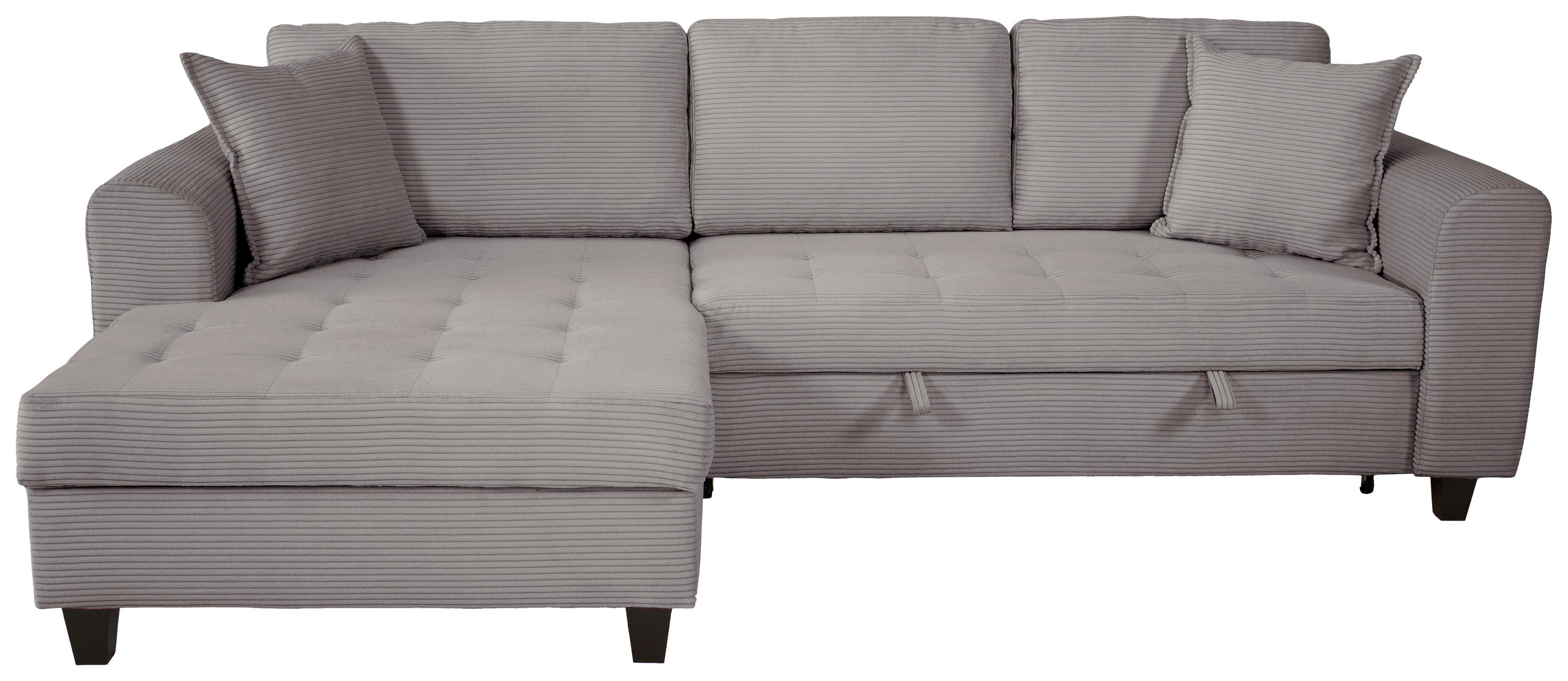 Kutna Garnitura Moritz - siva, Trend, tekstil (155/265cm) - Modern Living