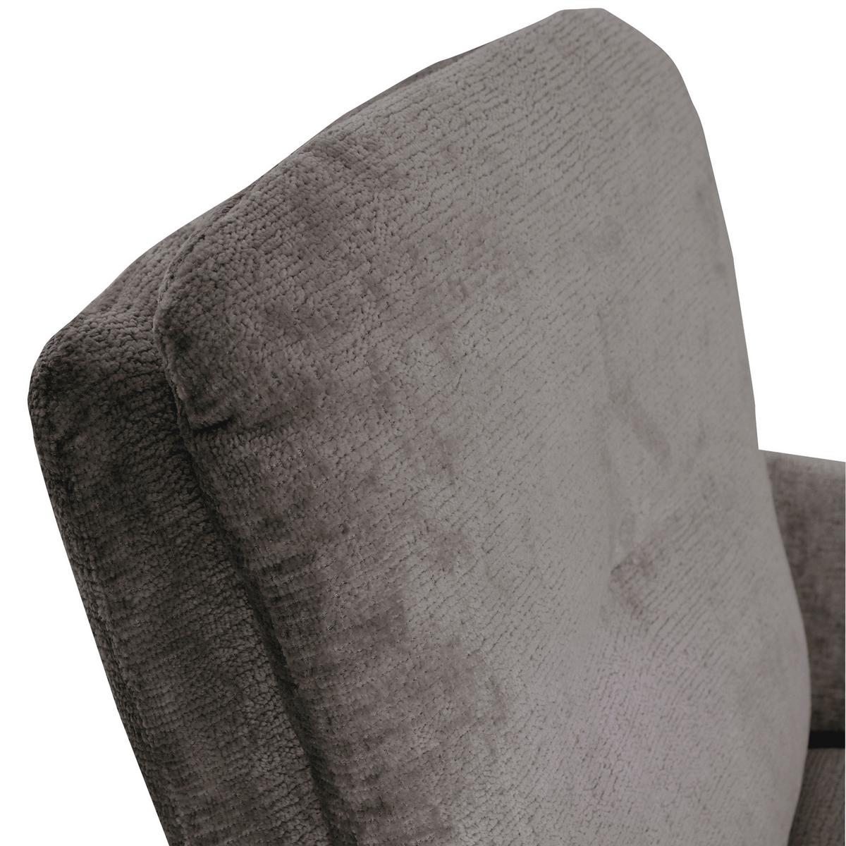 KRZESŁO Z PODŁOKIETNIKAMI OLMO - czarny/taupe, Design, metal/tkanina (60/89/69cm) - Landscape