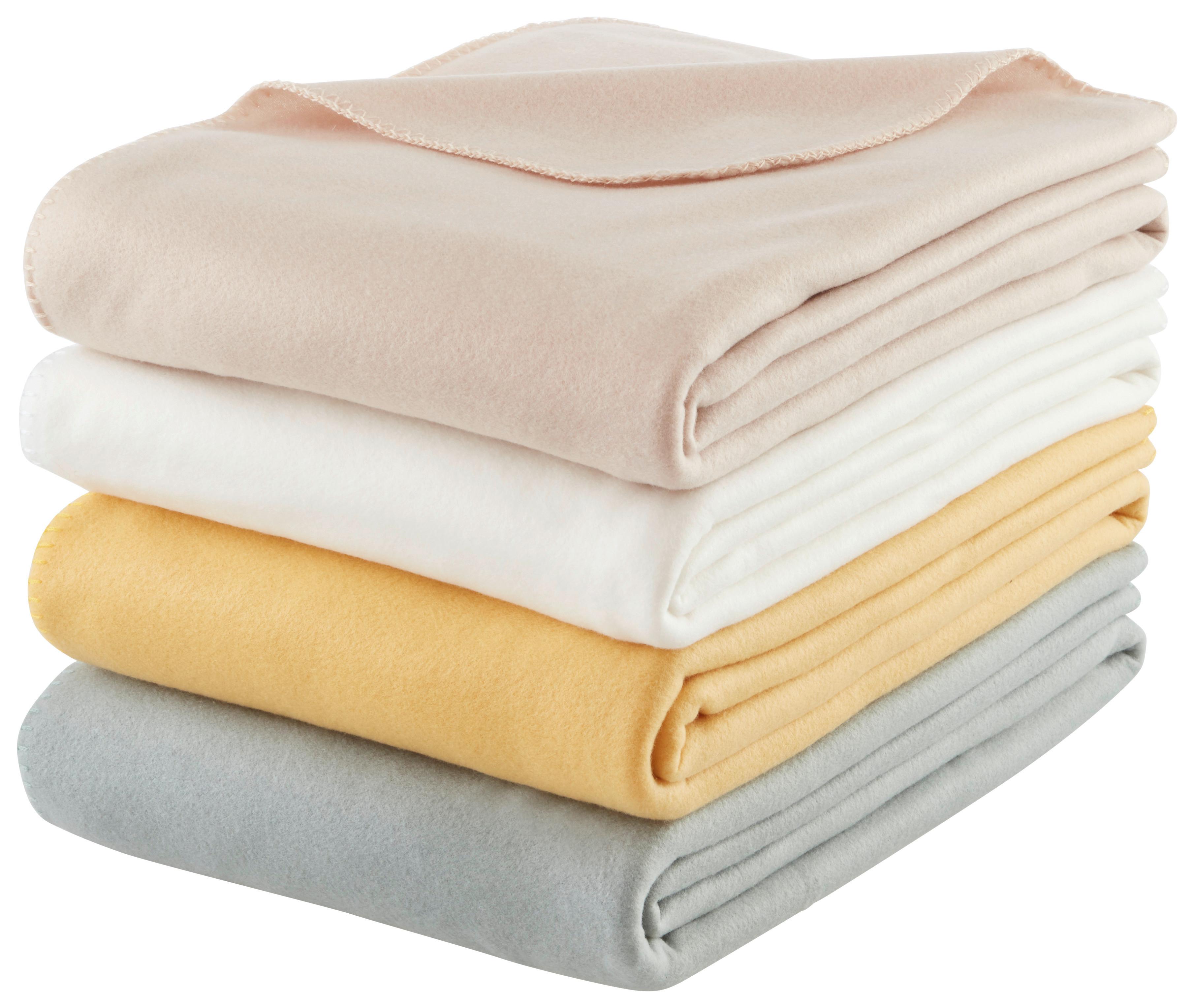 Fleecedecke Felicity in Gelb ca. 140x200cm - Gelb, Konventionell, Textil (140/200cm) - Modern Living