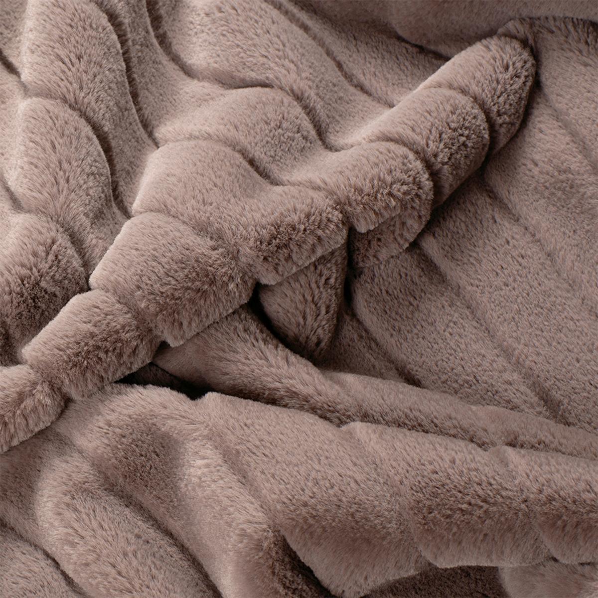 KOC FUTRZANY J-GLAM JOOP! - kolor bagienny/fango, Basics, tkanina (130/170cm) - Joop!