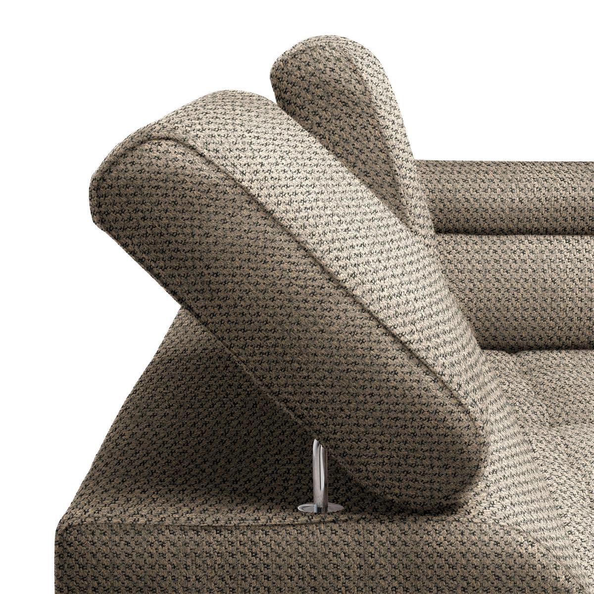 Kutna Garnitura Gremio - bež/crna, Moderno, tekstil/plastika (283/206cm) - Modern Living