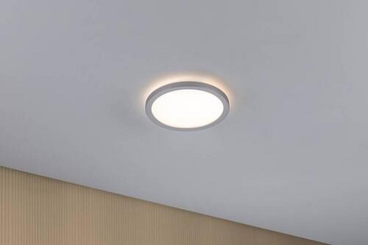 LED-Paneel Atria Shine in Chromfarben max. 11,2 Watt - Chromfarben, Basics, Kunststoff (19cm) - Paulmann