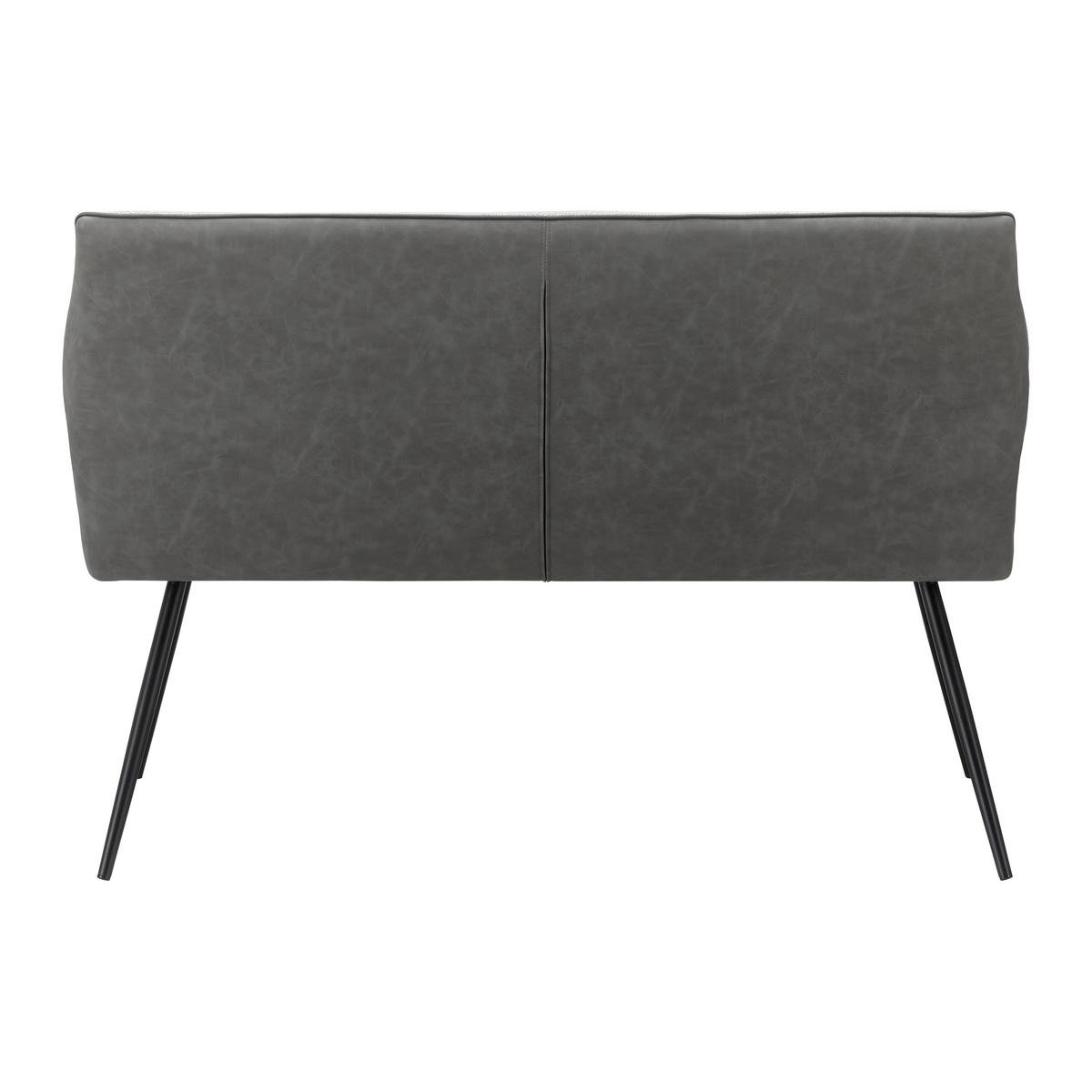 ŁAWKA EVA - czarny/szary, Modern, metal/drewno (139/92,5/60,5cm) - Bessagi Home