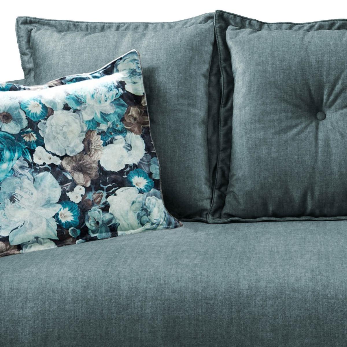 2,5-Sitzer-Sofa Baggio Blau/Grün Velours - Blau/Multicolor, MODERN, Holz/Textil (196/94/103cm) - Livetastic