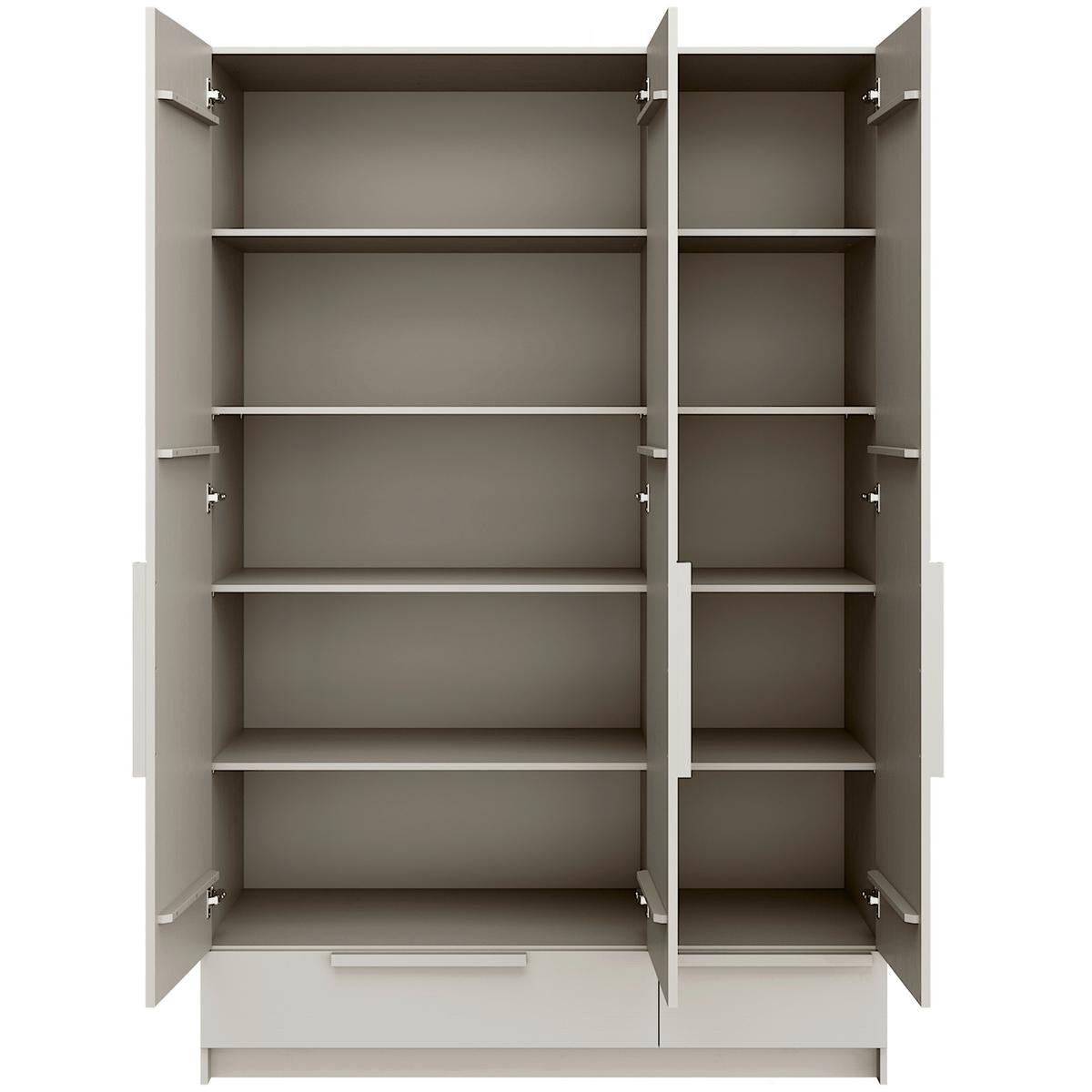 Einlegebodenset Pure 3-tlg. Hellgrau - Hellgrau, Design, Holz (92/1,5/53cm) - Livetastic