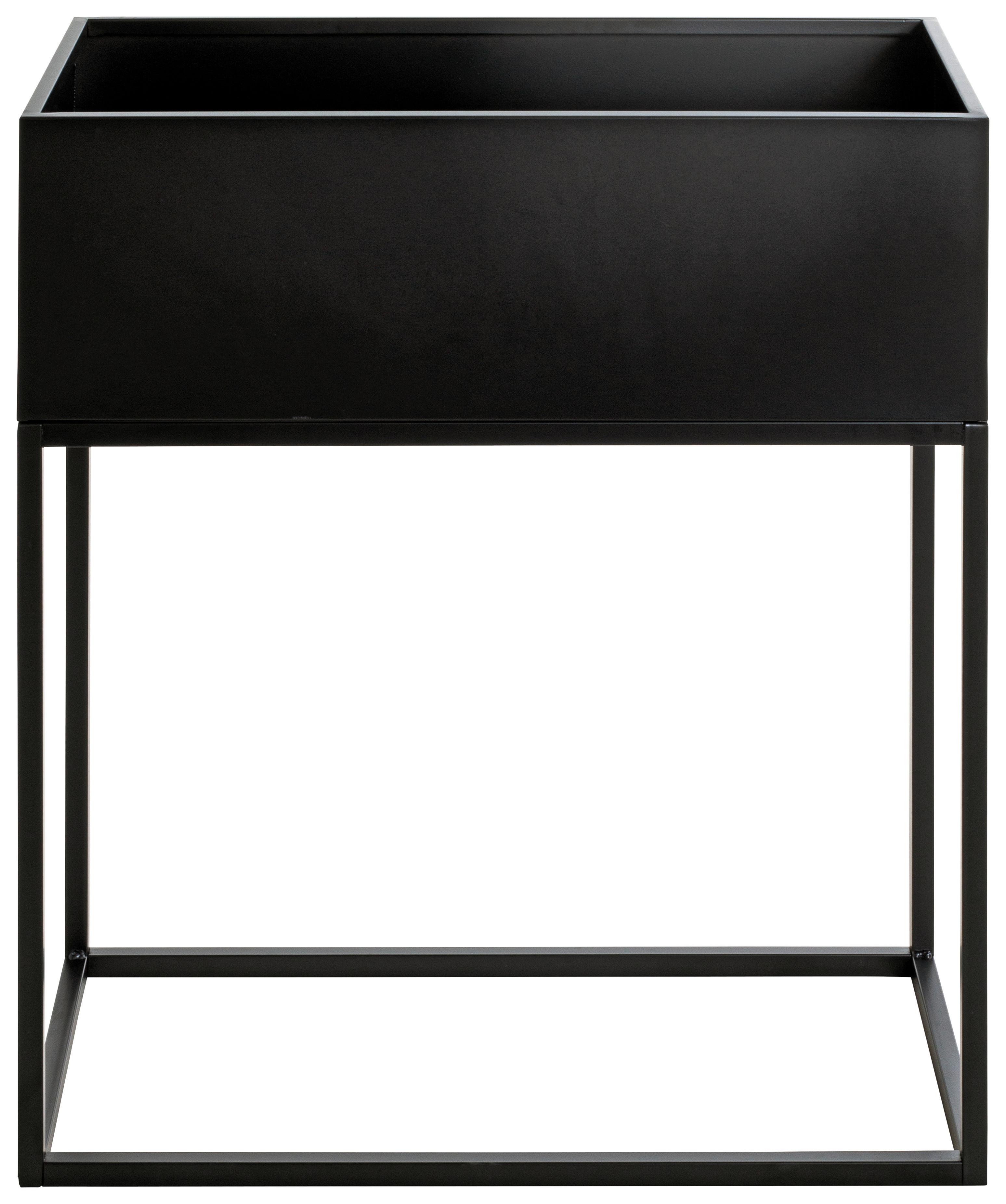 STOJAK NA KWIATY FLORA - czarny, Design, metal (60/30/70cm)