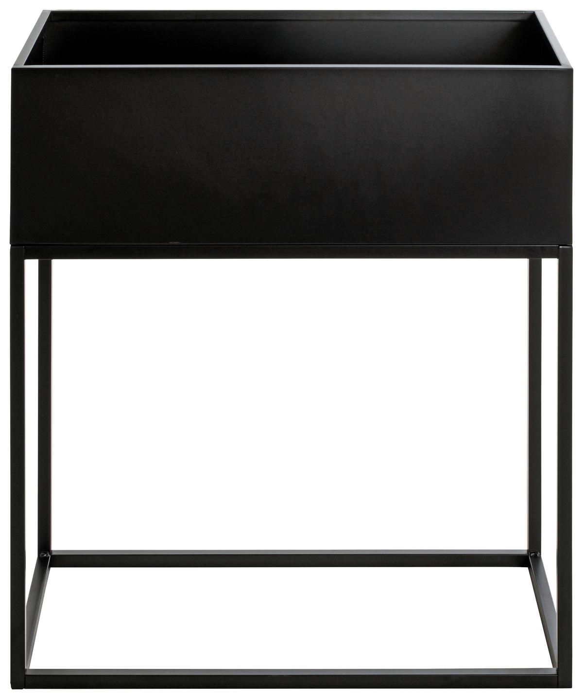 STOJAK NA KWIATY FLORA - czarny, Design, metal (60/30/70cm)