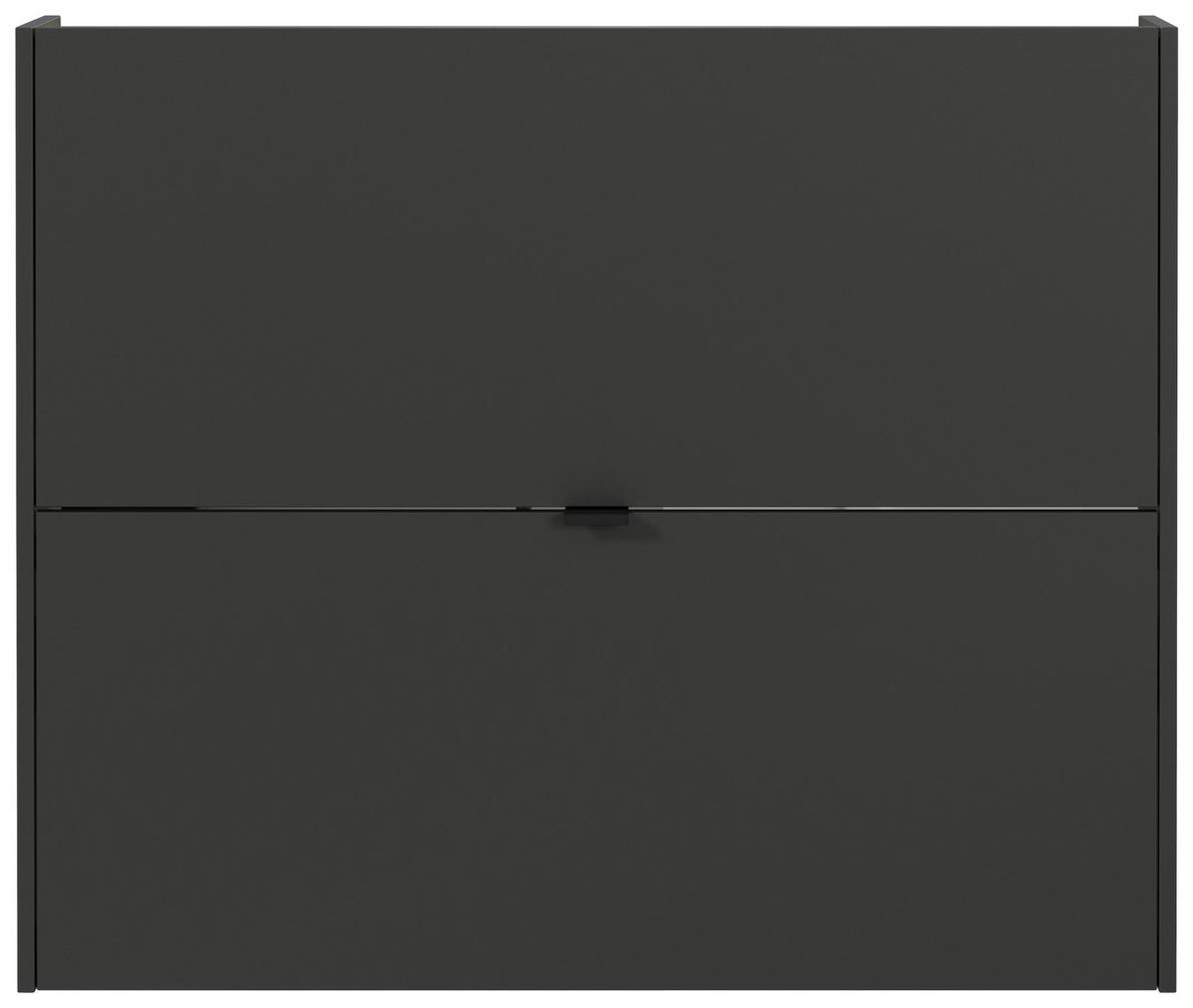 Hängeschuhschrank Ameca Graphi tfarben/Eichefarben/Hellbraun - Hellbraun/Eichefarben, MODERN, Holzwerkstoff/Metall (100/83/19cm) - Premium Living