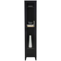 Vitrine Aus Metall In Schwarz - Klar/Schwarz, Modern, Glas/Metall (35/180/35cm) - Mömax