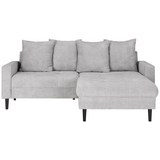 Sedežna Garnitura Boston - siva/črna, Konvencionalno, tekstil/les (215/92/160cm) - Modern Living
