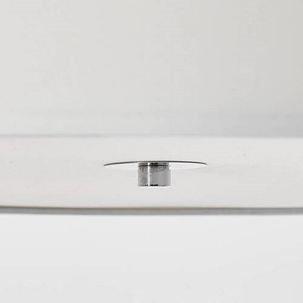 Hängeleuchte Andria in Weiß max. 60 Watt - Chromfarben/Weiß, Design, Textil/Metall (60/26,5cm) - Brilliant