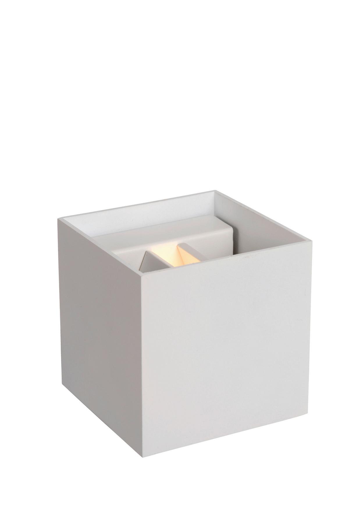 Led-wandleuchte 09217/04/31 Xio - Weiss, Design, Metall (9.7/9.7/9,7cm) - Lucide