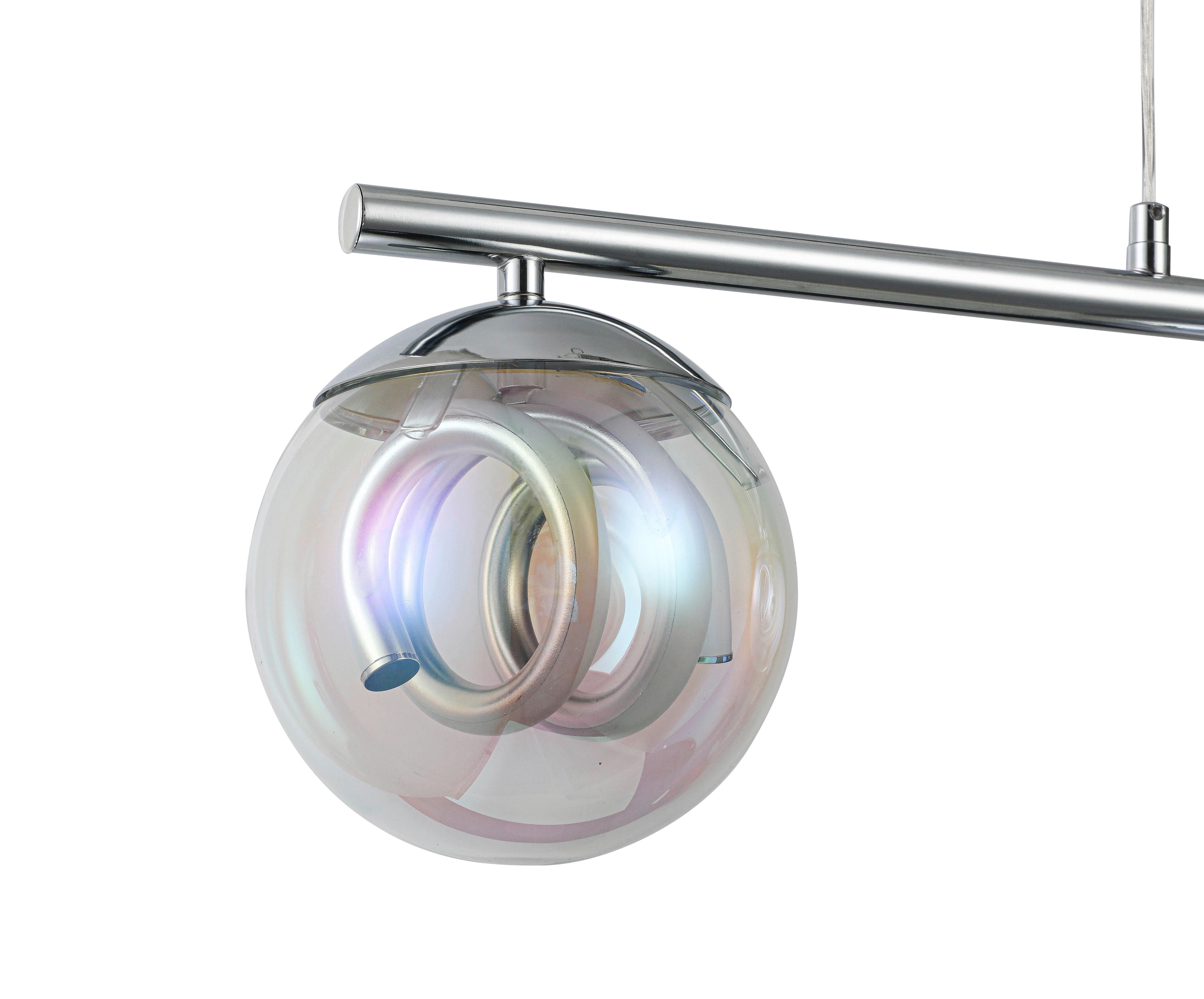 LED-HÄNGLAMPA MODERNI - pärlemor/kromfärg, Modern, metall/glas (75/15/120cm) - Mömax