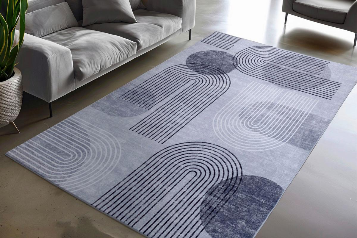 Flachwebeteppich Visionary 126 Grau 120x170 - Grau, Basics, Textil (120/170cm) - Kayoom