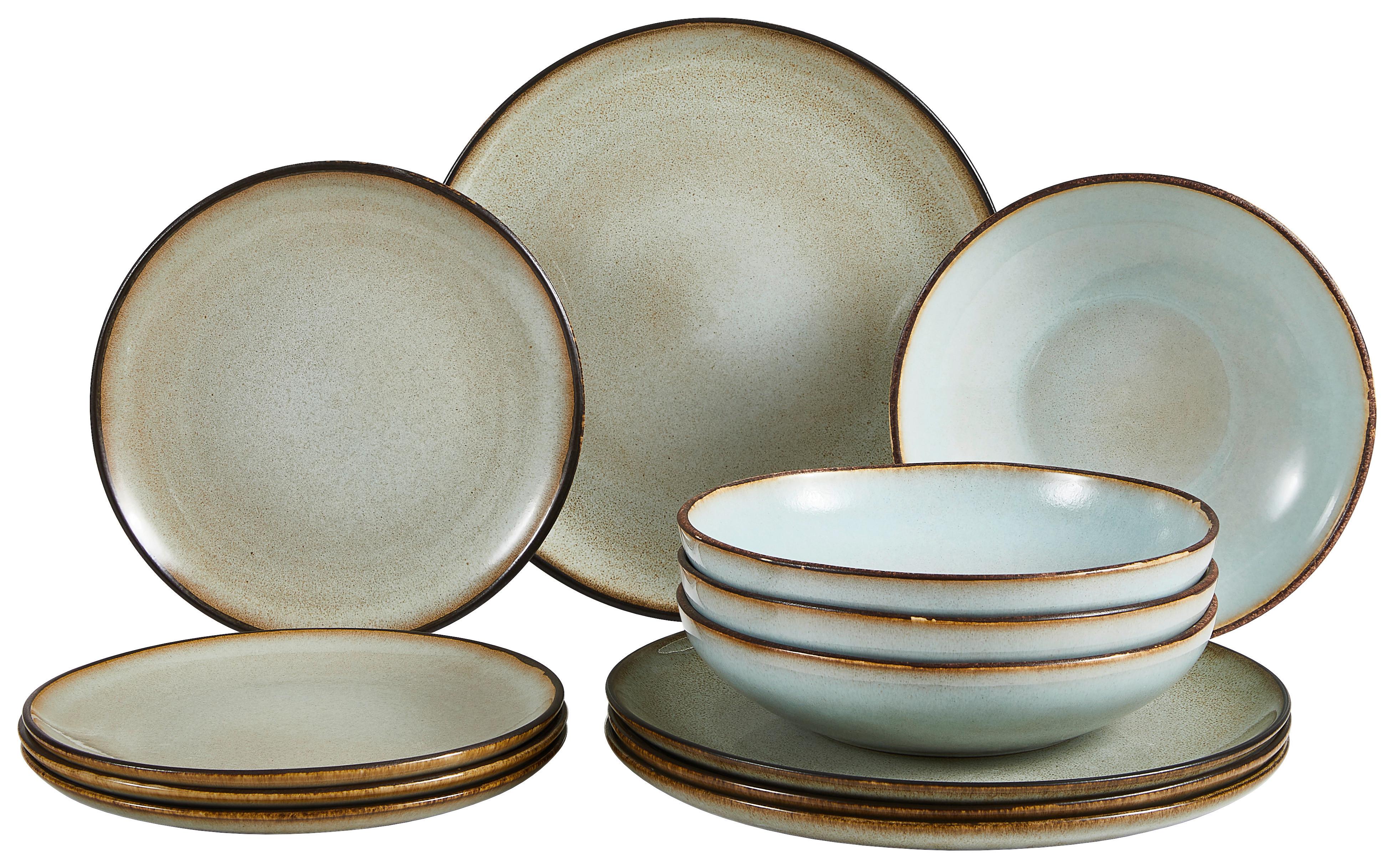 ZASTAWA STOŁOWA 14438 - szary, Basics, ceramika (32/29/31,5cm) - Creatable