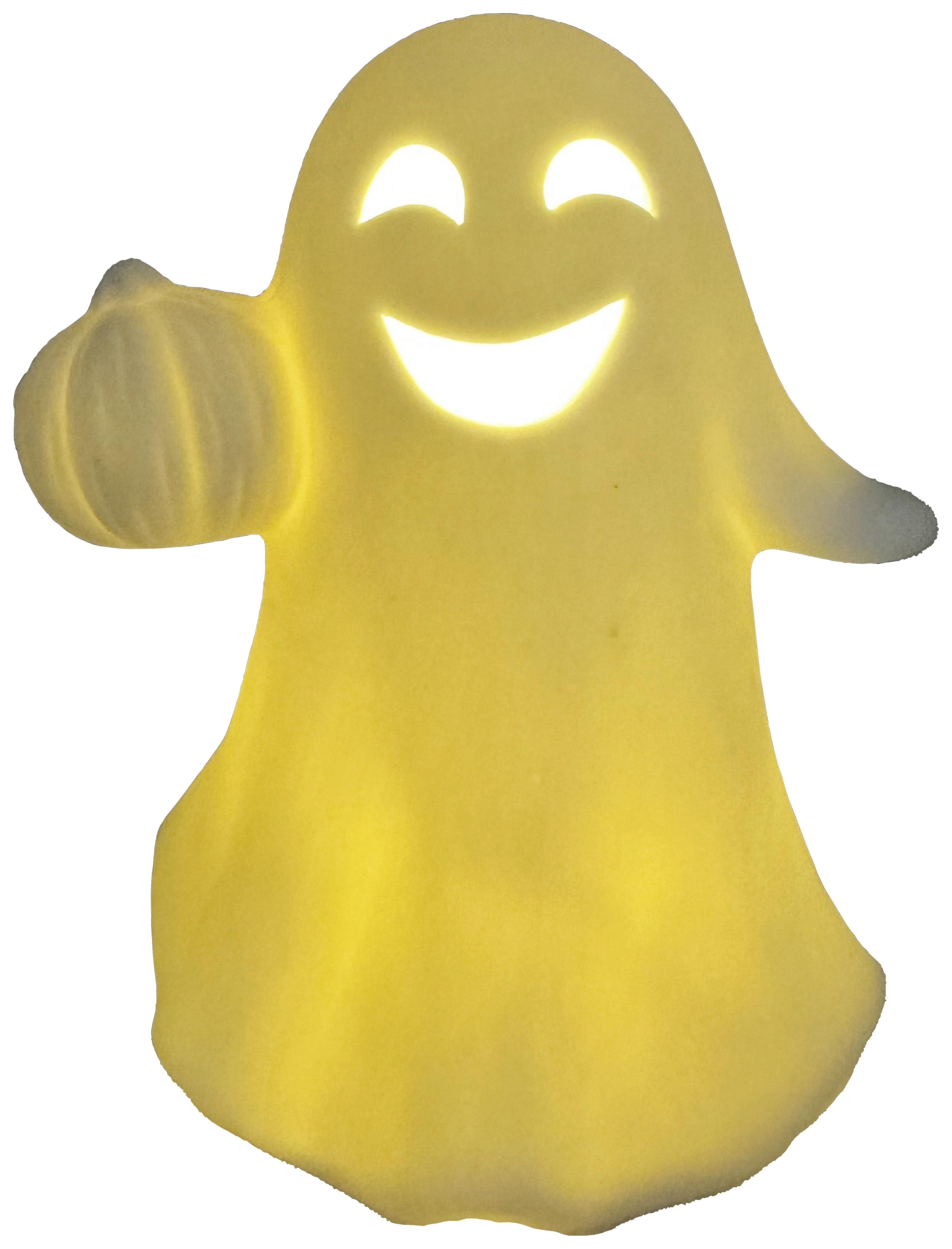 Dekogeist Ghost Weiß - Weiß, Keramik (10,8/13/9,5cm) - Mömax