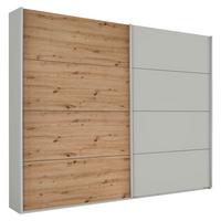 Ormar S Kliznim Vratima Feldkirch - siva/boje hrasta, Moderno, drvni materijal/metal (271/229/62cm) - Modern Living