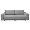 Sofa Plain Hellgrau - Hellgrau/Schwarz, Modern, Kunststoff/Textil (256/88/120cm) - Mömax