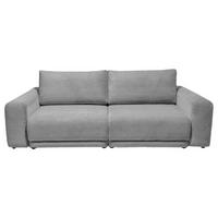Sofa Plain Hellgrau - Hellgrau/Schwarz, MODERN, Kunststoff/Textil (256/88/120cm) - Mömax