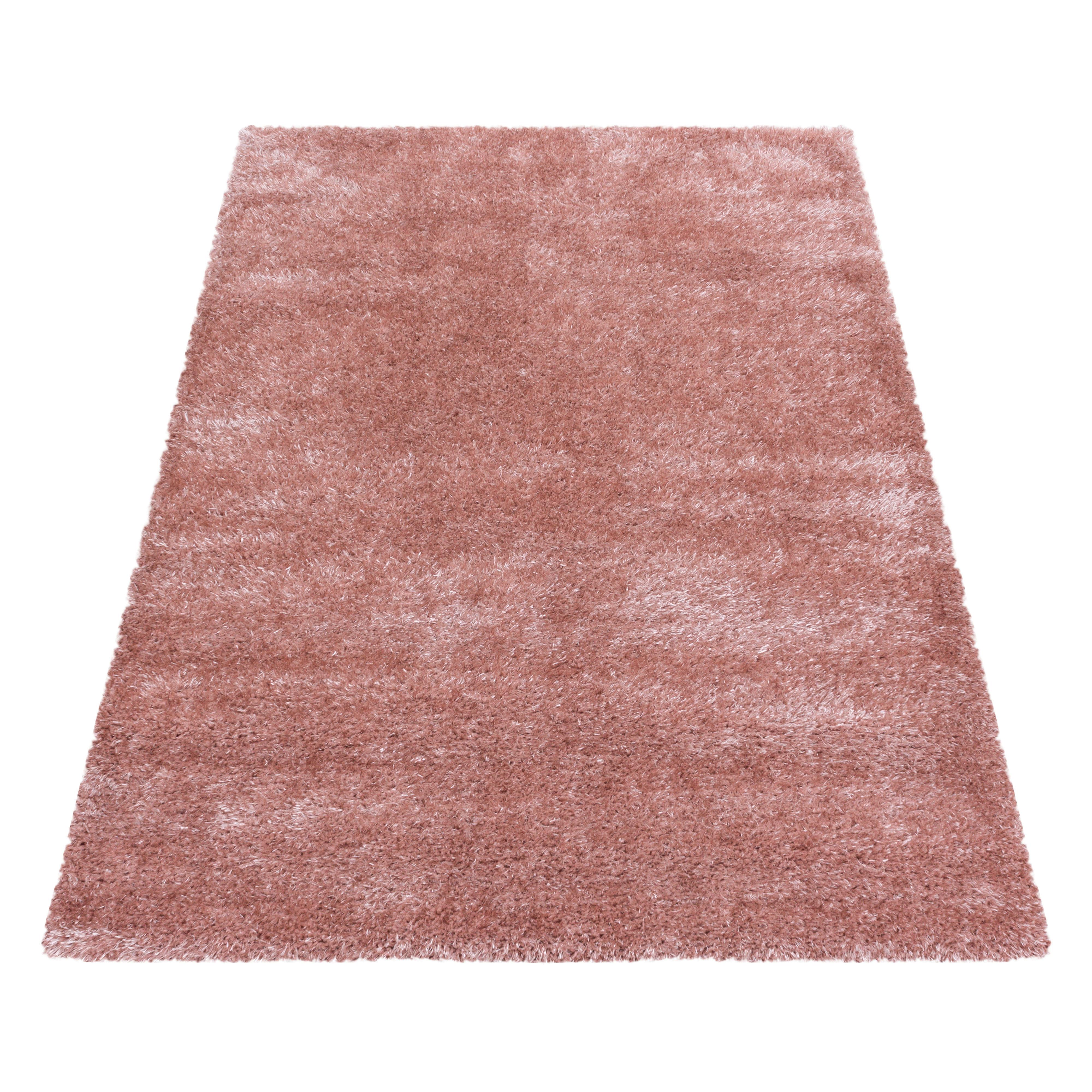 Hochflorteppich Brilliant Rosa ca. 280x370cm - Rosa, Basics, Textil (280/370cm)