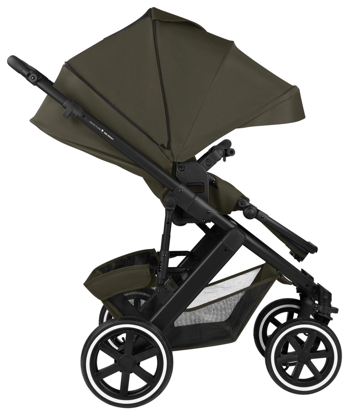 WÓZEK DZIECIĘCY SALSA 5 AIR - szarobrązowy, Basics (63/118/95.5cm) - ABC Design