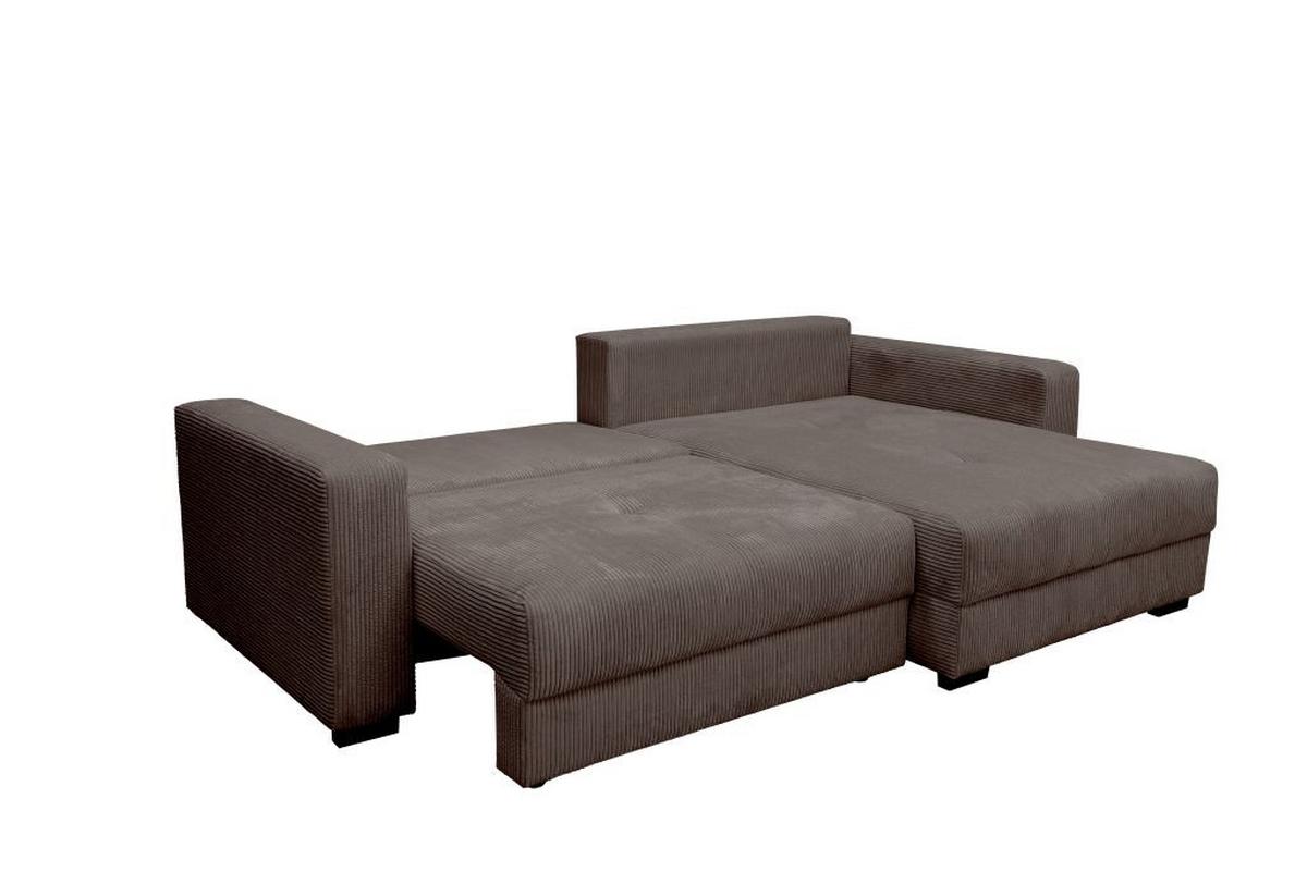 Kutna Garnitura Xela - tamno siva/crna, Moderno, tekstil (265/170cm) - Modern Living