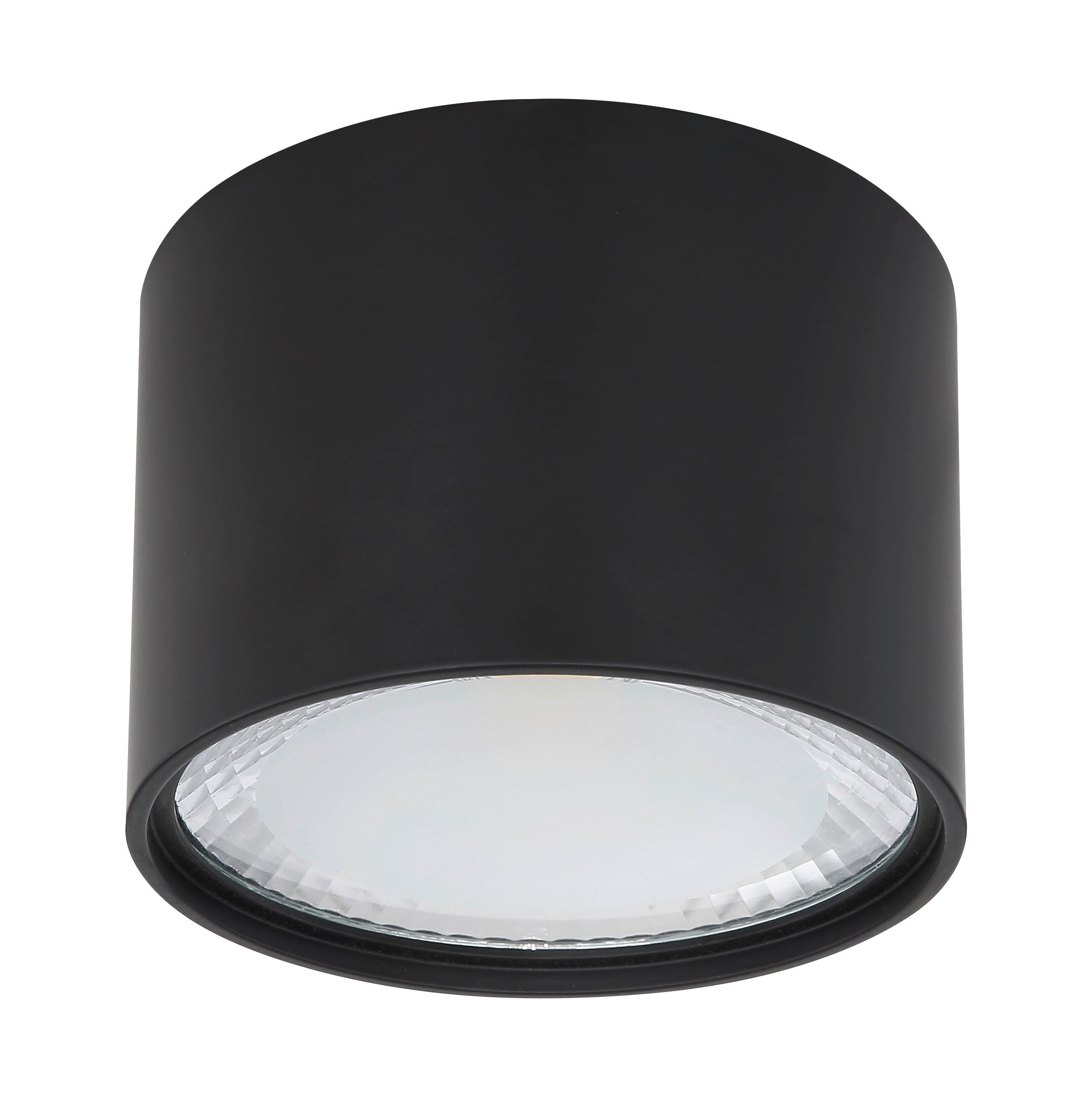 LAMPA SUFITOWA LED 12007B SERENA - czarny, Design, metal/szkło (11,3/8cm) - Globo