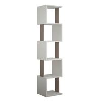BÜCHERWAND PIRI BOOKCASE - Weiss/Mokka, Design, Holzwerkstoff (35/161/30cm) - Livetastic