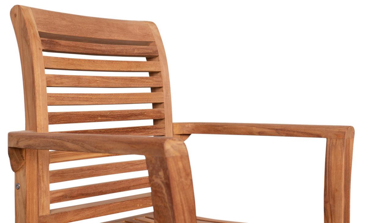 Gartensessel Woodie Teak - Basics, Holz (63/92/52cm) - Gardenson