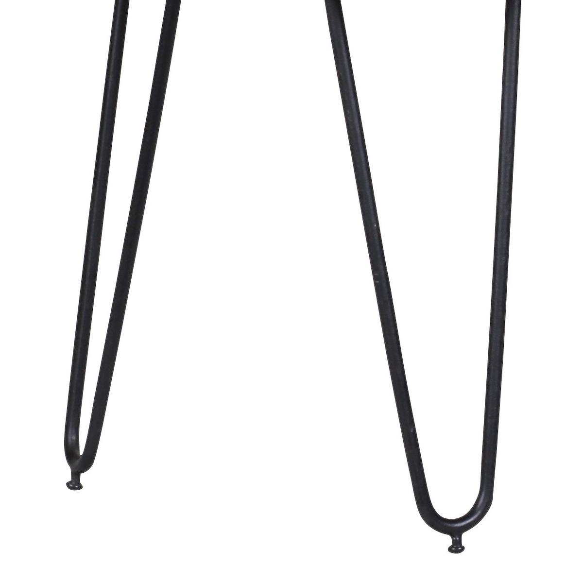 Sitzbank "Bagli", aus Akazie - Schwarz/Akaziefarben, MODERN, Holz/Metall (160/45/40cm) - MID.YOU