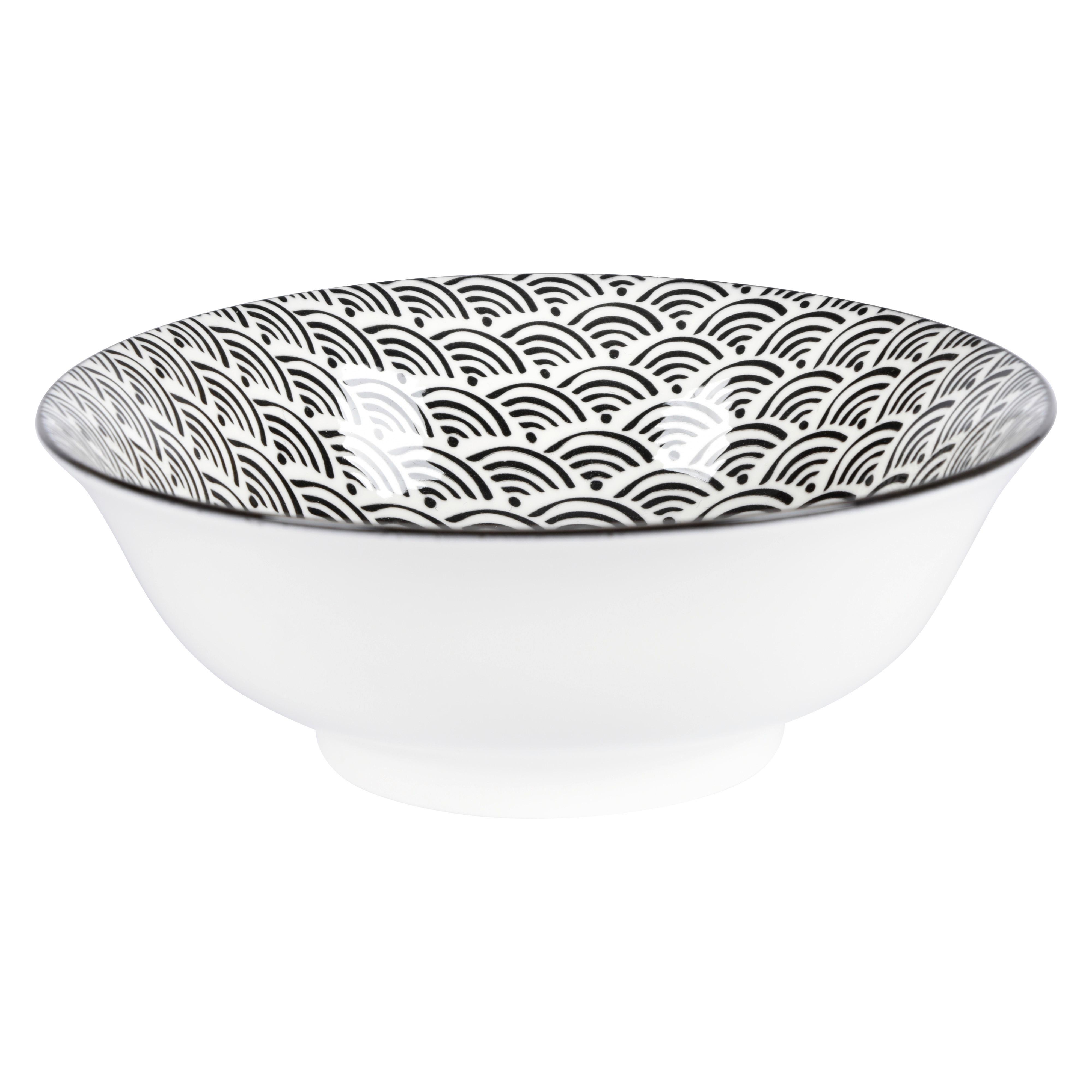 Mélytányér Shiva - fekete/fehér, Lifestyle, kerámia (21/7,8cm) - Mömax