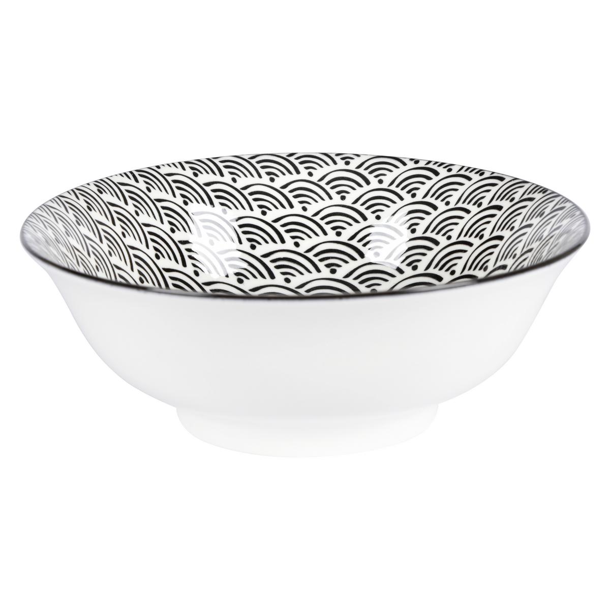 Mélytányér Shiva - fekete/fehér, Lifestyle, kerámia (21/7,8cm) - Mömax