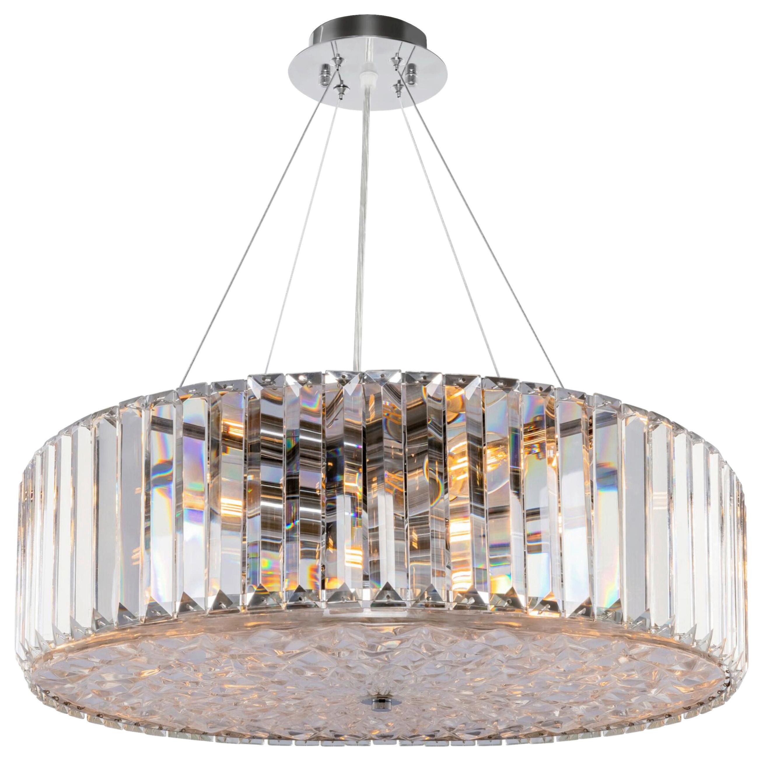 DECKENLEUCHTE RECINTO - Chromfarben, Basics, Glas/Metall (53/17/53cm) - MAYTONI