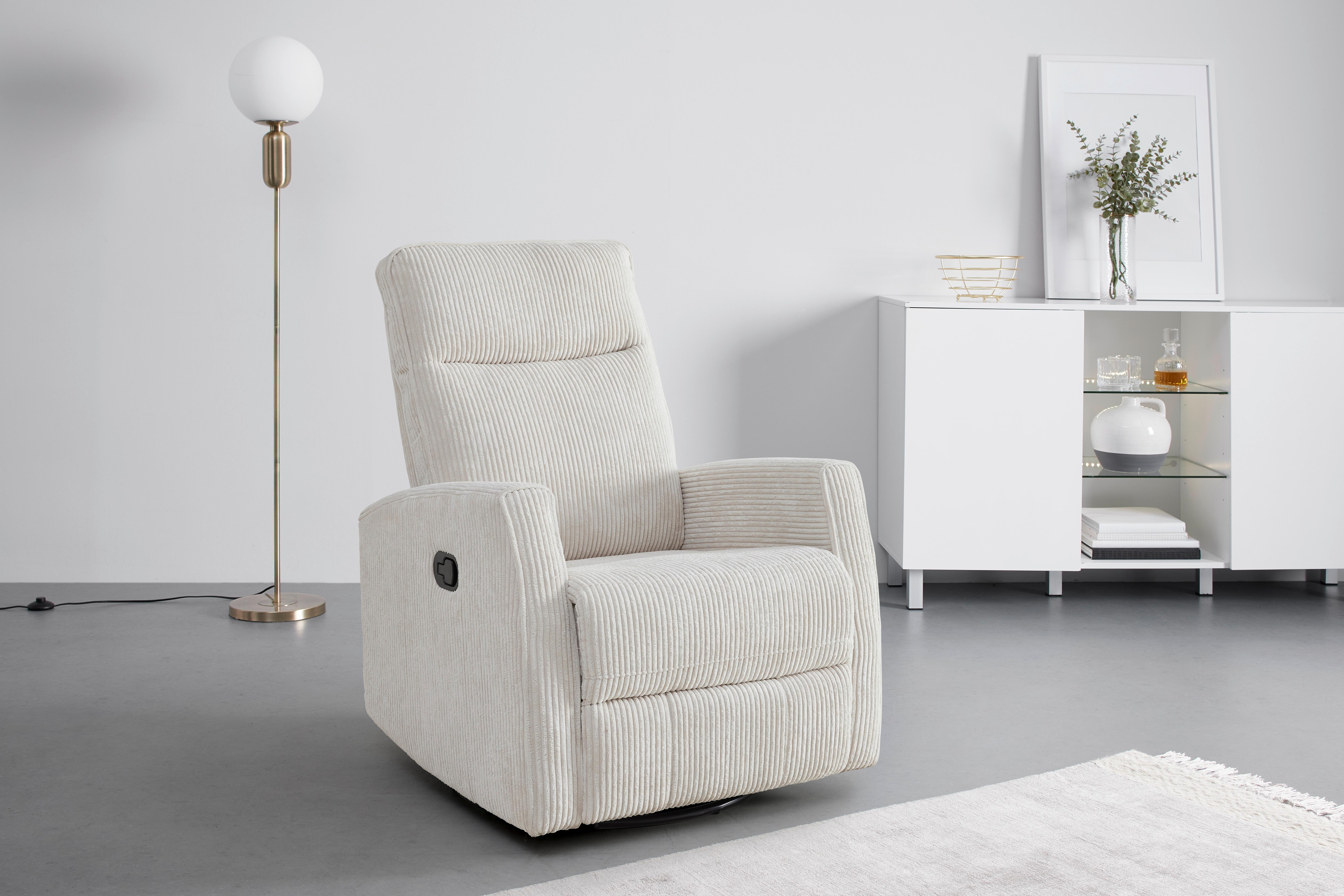 Relaxsessel Melinda in Beige - beige/svart, Modern, metall/trä (76/103/96cm) - Mömax