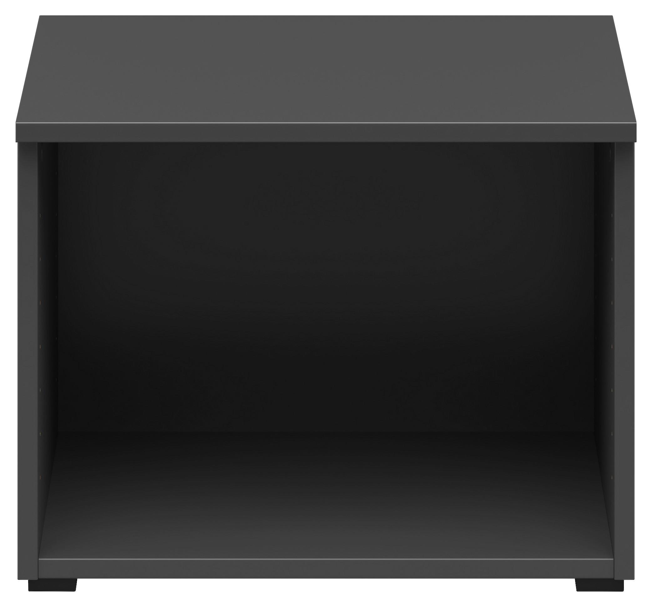 Regalaufsatz Multistauraum Graphitfarben - Graphitfarben, Modern, Holzwerkstoff (45/35/40cm) - Premium Living