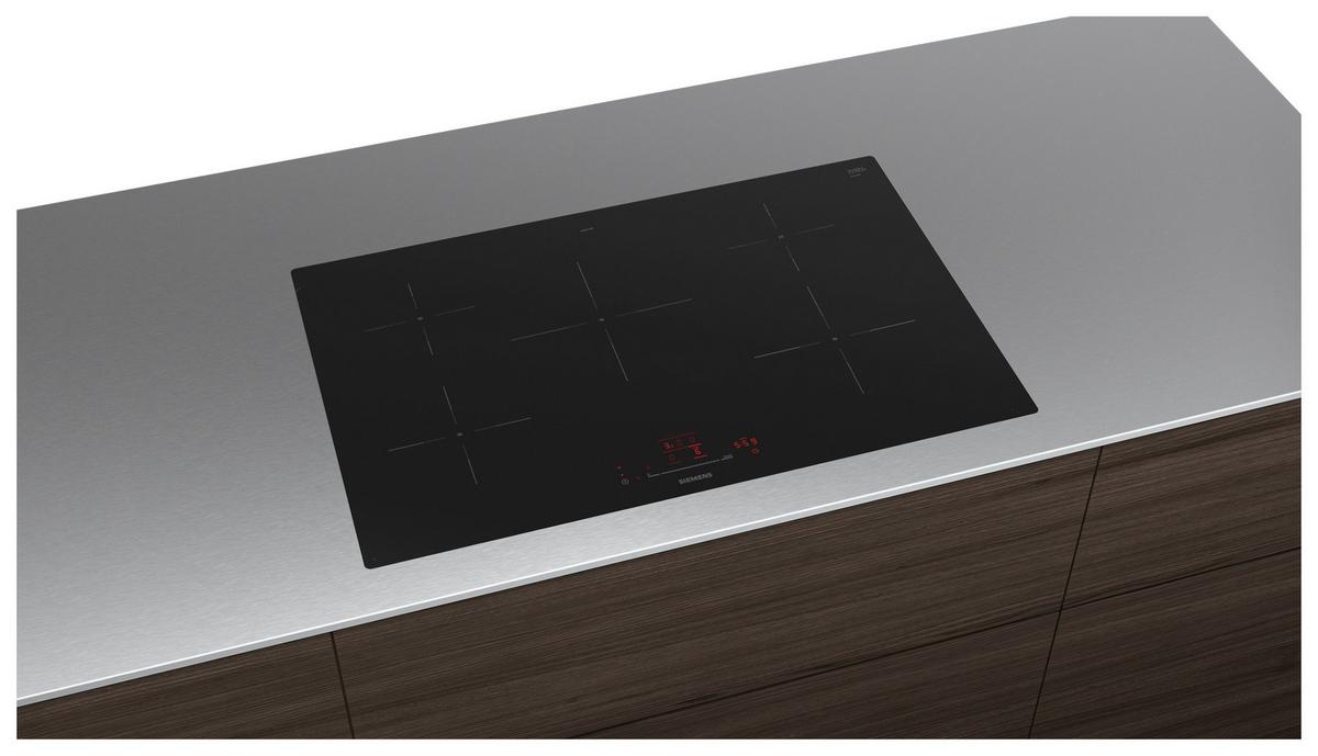 Induktionskochfeld EH801HVB1E Schwarz - Schwarz, KONVENTIONELL, Metall (79,2/5,6/51,2cm) - Siemens