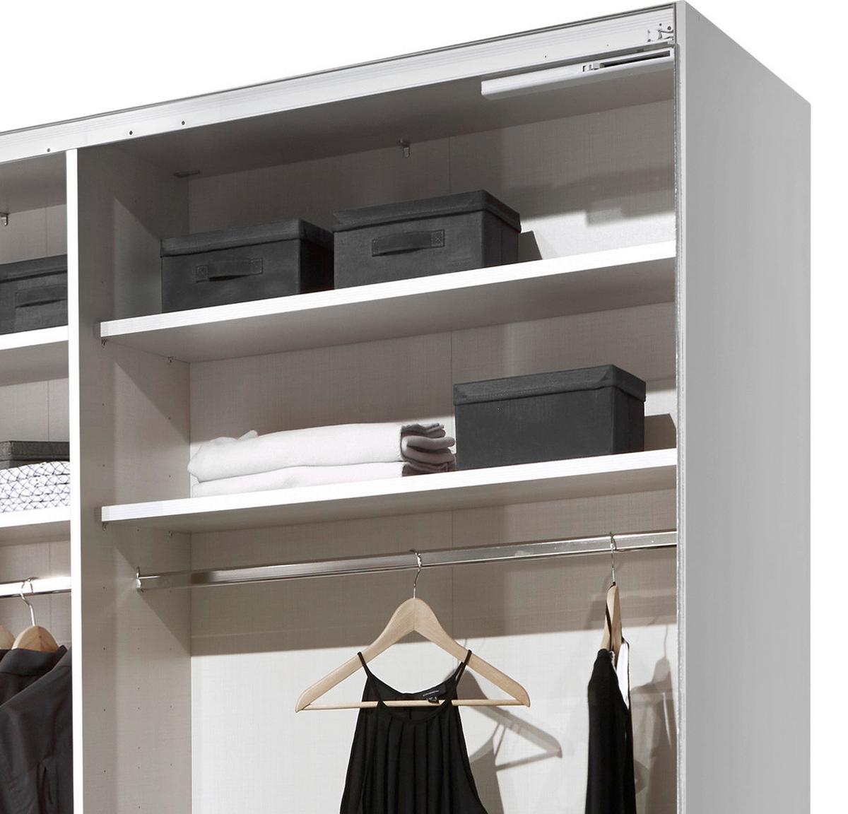 Ormar S Kliznim Vratima Includo - bijela/siva, Moderno, drvni materijal (188/222/68cm) - Premium Living