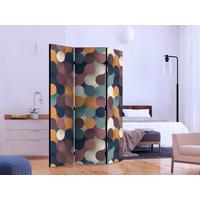Paravan Colourful Particles, 3-Delni, Dvostranski - večbarvno, Basics, tekstil/les (135/172/3cm) - artgeist