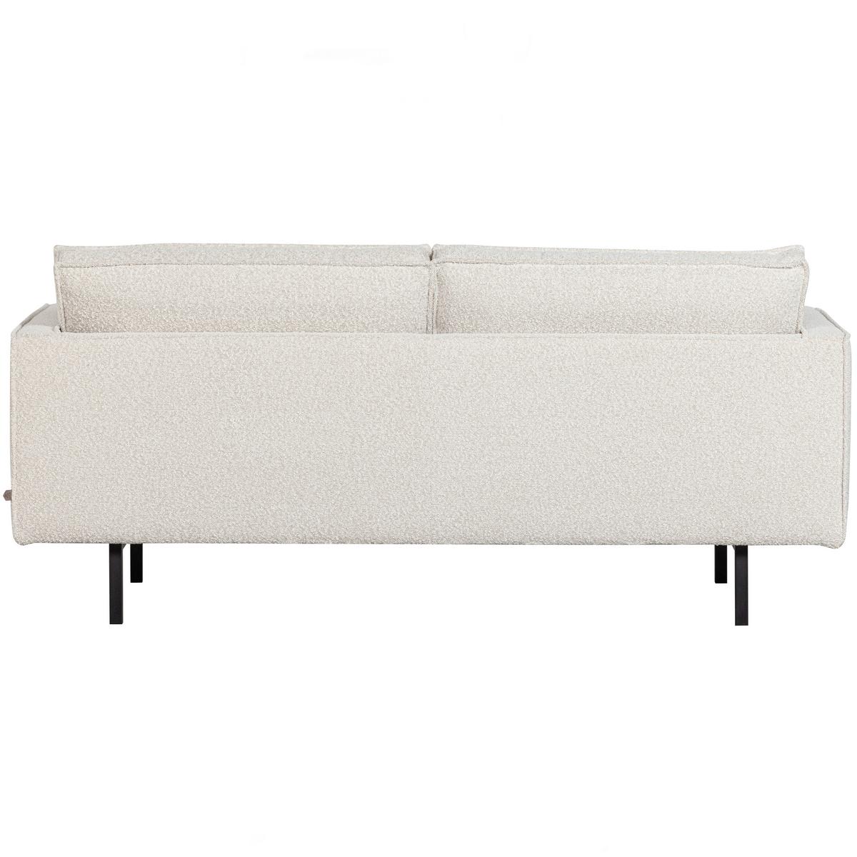 2,5- Sitzer Sofa Rodeo Naturfarben B: 190cm - Schwarz/Naturfarben, Design, Textil/Metall (190/85/86cm) - Livetastic