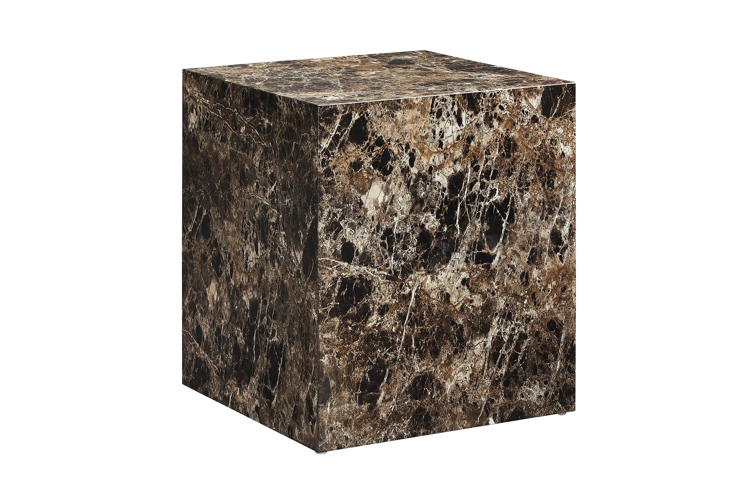 Mizica Marble, Rjava, 45x45cm - rjava, Design, leseni material (45/45/50cm) - Livetastic