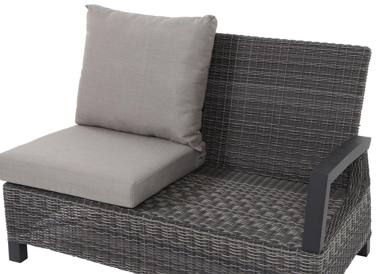 Loungegarnitur Corido 4-tlg. Grau - Grau, Basics, Keramik/Kunststoff (219/88/219cm) - Siena Garden