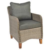 Set Vrtnih Stolov Avellino, 2 Kos - naravne barve/bež, Moderno, kovina/umetna masa (59/83/77cm) - Gardenson