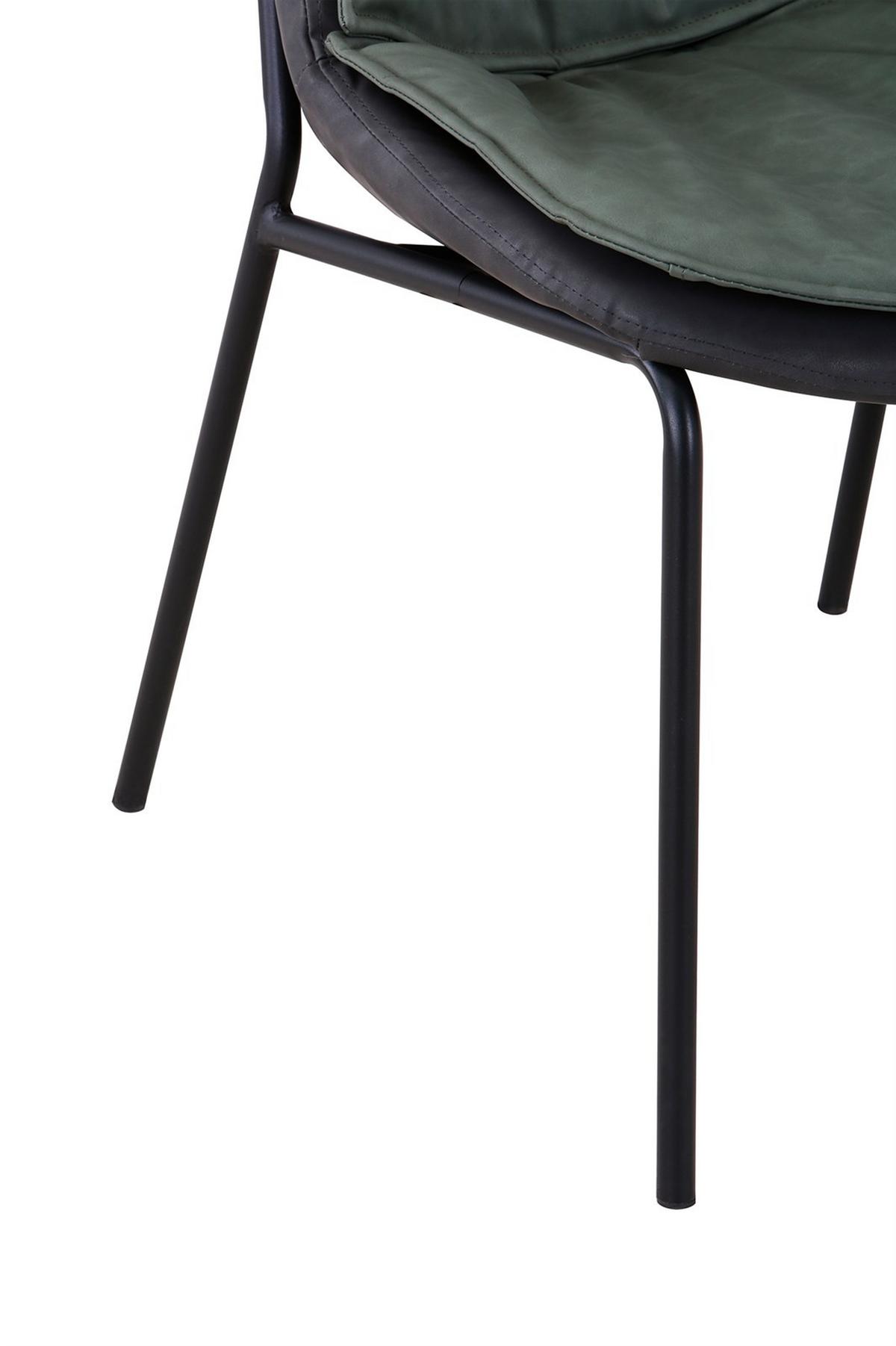 STUHL BRADY 200 - Dunkelgrau/Schwarz, Design, Textil/Metall (54/84/64cm) - Kayoom